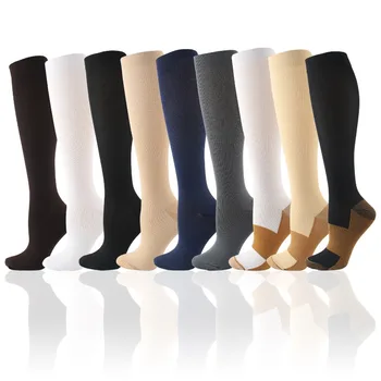 Чулки Женские Новые Однотонные Спортивные Носки Высокого Давления Эластичные Носки Компрессионные Носки И Чулки Носки Les Chaussettes