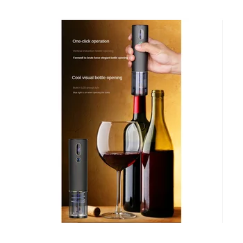 Электрическая открывалка для вина Перезаряжаемая Автоматическая открывалка для бутылок вина с штопором с индикацией температуры и влажности