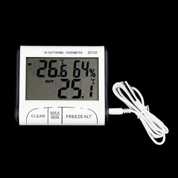 Электронный измеритель влажности и температуры с ЖК-дисплеем, всепогодный челнок